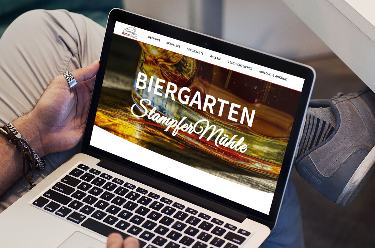 Webdesign Berching, Biergarten Website